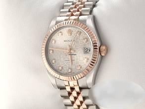 Thumbnail von Rolex Datejust 31 31mm 178271 2013 Lc110 Stahl Rosegold 750 Diamanten Gold