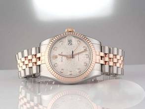 Thumbnail von Rolex Datejust 31 31mm 178271 2013 Lc110 Stahl Rosegold 750 Diamanten Gold
