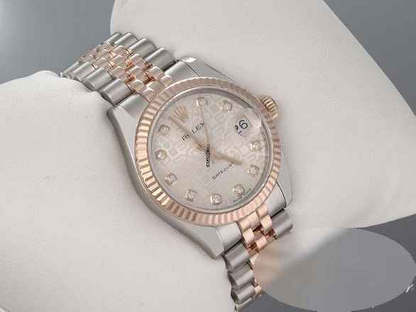 Rolex Datejust 31 31mm 178271 2013 Lc110 Stahl Rosegold 750 Diamanten Gold 
