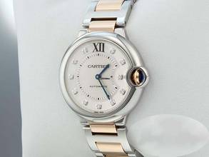 Thumbnail von Cartier Ballon Bleu 36mm Edelstahl Rosegold 750 Diamanten We902031 Stahl Gold
