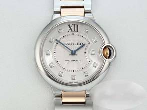 Thumbnail von Cartier Ballon Bleu 36mm Edelstahl Rosegold 750 Diamanten We902031 Stahl Gold