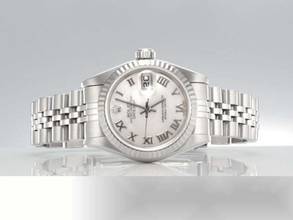 Thumbnail von Rolex Lady-Datejust Edelstahl Weissgold 750 2005 Perlmutt Automatik Stahl Gold