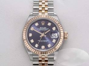 Thumbnail von Rolex Lady-Datejust 28 279171 Edelstahl Rosegold 750 Diamanten Automatik Stainless Steel 18kt Rose Gold Jubilé-band Chronometer Oyster
