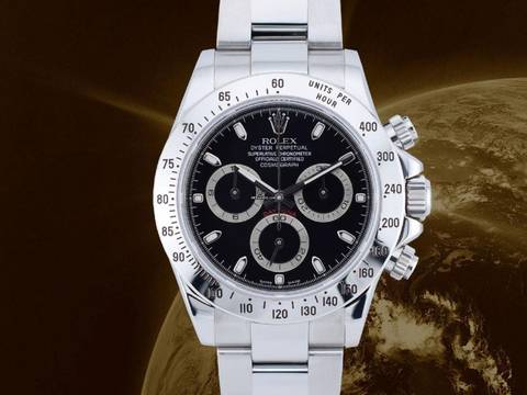 Rolex Daytona Cosmograph Daytona 116520 Black Dial - Like New Full Set 2007