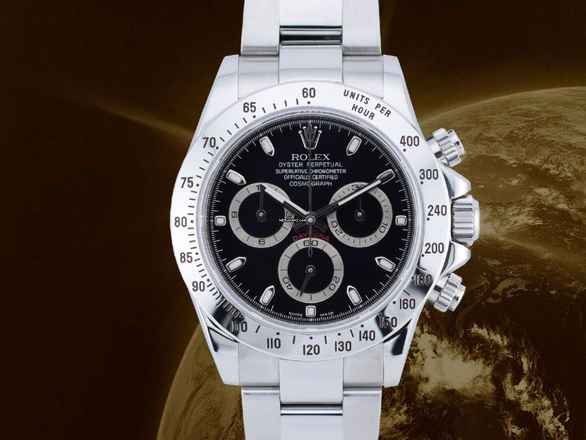  Rolex Daytona Cosmograph Daytona 116520 Black Dial - Like New Full Set 2007 