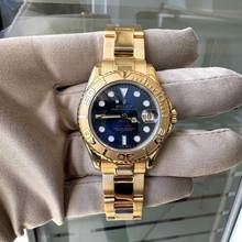 Thumbnail von Rolex Yacht-Master 68628 medium mit 35MM blauer Zifferblatt Gelbgold 18KT Komplettset TOP Zustand
