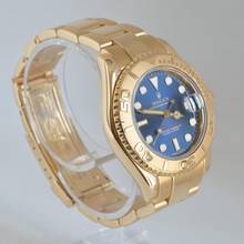 Thumbnail von Rolex Yacht-Master 68628 medium mit 35MM blauer Zifferblatt Gelbgold 18KT Komplettset TOP Zustand