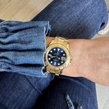 Thumbnail von Rolex Yacht-Master 68628 medium mit 35MM blauer Zifferblatt Gelbgold 18KT Komplettset TOP Zustand