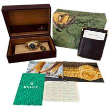 Thumbnail von Rolex Yacht-Master 68628 medium mit 35MM blauer Zifferblatt Gelbgold 18KT Komplettset TOP Zustand