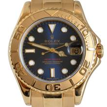 Thumbnail von Rolex Yacht-Master 68628 medium mit 35MM blauer Zifferblatt Gelbgold 18KT Komplettset TOP Zustand