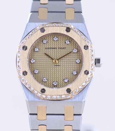  Audemars Piguet Royal Oak Lady Stahl Gold Champagner Diamond Luxus Klassiker rar 