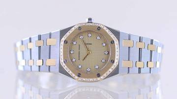 Thumbnail von Audemars Piguet Royal Oak Lady Çelik Altın Şampanya Elmas Lüks Klasik nadir