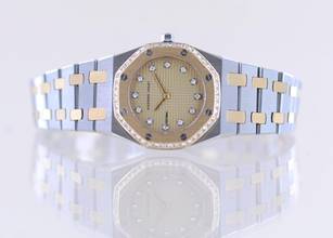 Thumbnail von Audemars Piguet Royal Oak Lady Çelik Altın Şampanya Elmas Lüks Klasik nadir