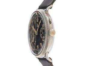 Thumbnail von Alpina Eindrücker Chronograph Bi Compax 1942 gut Vintage Eindrücker Chronograph Bi Compax