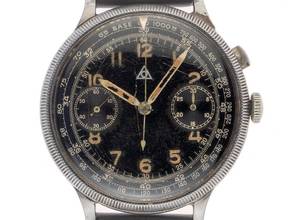 Thumbnail von Alpina Eindrücker Chronograph Bi Compax 1942 gut Vintage Eindrücker Chronograph Bi Compax