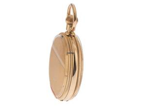 Thumbnail von Tiffany & Co. Taschenuhr Hunter Case Pocket Watch 18kt Roségold 1918 sehr gut Vintage Hunter Case Pocket Watch 18kt Roségold 103g kl. Sekunde bei 6 Uhr