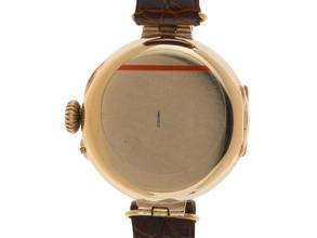 Thumbnail von Rolex Art Deco 1942 original Box sehr gut Vintage Art Deco 9kt Gelbgold Krokoleder Klappdeckel 18g