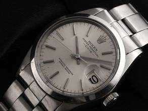 Thumbnail von Rolex Oyster Perpetual Date Ref.1500 1969 original Box sehr gut Vintage Oyster Perpetual Date open 6/9 Stahl