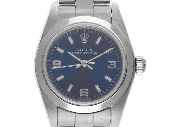  Rolex Oyster Perpetual Lady Ref.76030 2002 Box&Beschreibung sehr gut Vintage Oyster Perpetual Lady Stahl 