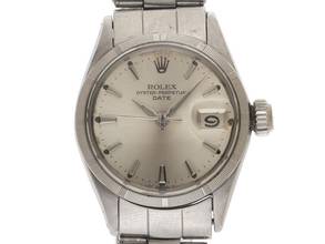 Thumbnail von Rolex Oyster Perpetual Lady Date Ref.6519 1966 Full Set sehr gut Vintage Oyster Perpetual Date open 6/9 Stahl