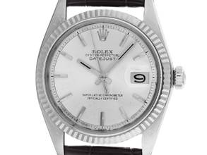 Thumbnail von Rolex Datejust 36 Ref.1601 1970 Box&Beschreibung Original unpoliert Datejust Stahl 18kt Weißgold open 6/9