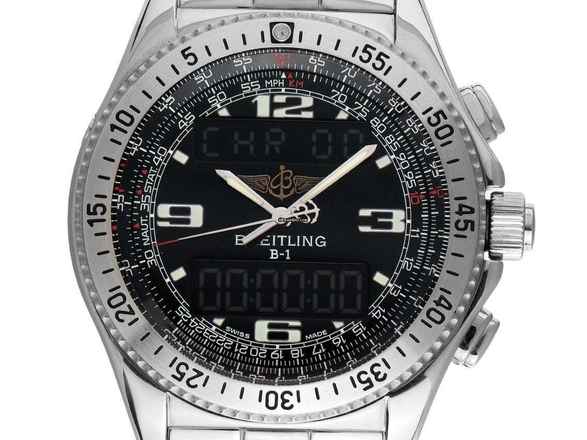  Breitling B-1 Chronograph Ref.A68362 2002 original Box sehr gut Vintage B1 Chronograph 