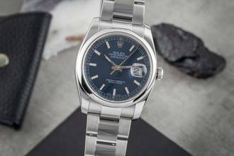 Thumbnail von Rolex Datejust 36 Oyster Edelstahl Automatik Herrenuhr Ref. 116200 B&P 2008