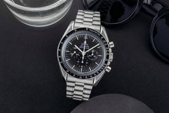 Thumbnail von Omega Speedmaster Professional Moonwatch Chronograph Stahl Handaufzug Ref. 3590.50.00 B&P