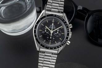 Thumbnail von Omega Speedmaster Professional Moonwatch Chronograph Stahl Handaufzug Ref. 3590.50.00 B&P