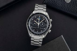 Thumbnail von Omega Speedmaster Professional Moonwatch Moonphase Chronograph Handaufzug Herrenuhr Ref 3576.50.00 B&P