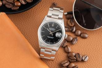 Thumbnail von Rolex Datejust 36 Oyster Black Dial Stahl Automatik Herren Ref. 16220 Klassiker