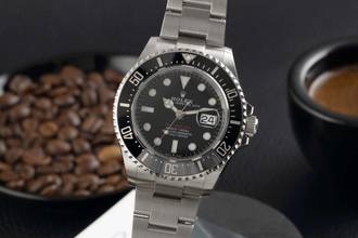 Thumbnail von Rolex Sea-Dweller Single Red Edelstahl Herrenuhr Oyster Ref. 126600 B&P 2018