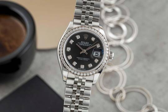  Rolex Lady-Datejust Stahl / Weissgold Diamonds Automatik Ref. 279384RBR B&P 2021 