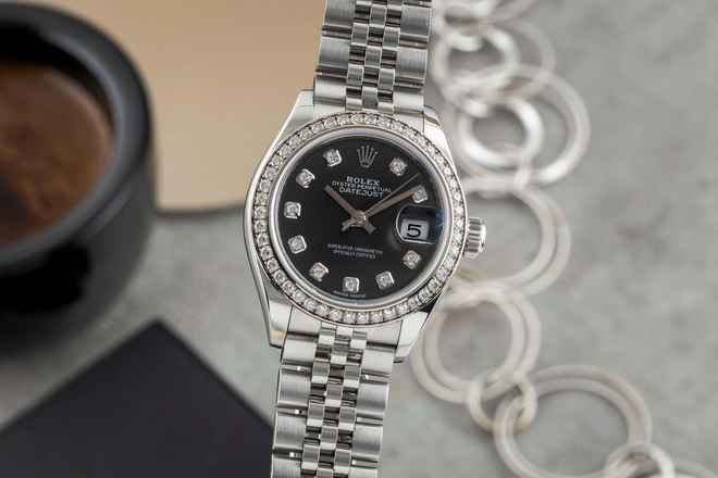  Rolex Lady-Datejust Stahl / Weissgold Diamonds Automatik Ref. 279384RBR B&P 2021 