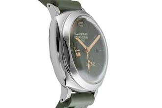 Thumbnail von Panerai Radiomir 1940 45 GMT Stahl Automatik Herrenuhr Ref PAM00999 Papiere 2019