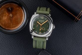 Thumbnail von Panerai Radiomir 1940 45 GMT Stahl Automatik Herrenuhr Ref PAM00999 Papiere 2019