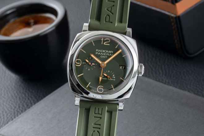  Panerai Radiomir 1940 45 GMT Stahl Automatik Herrenuhr Ref PAM00999 Papiere 2019 