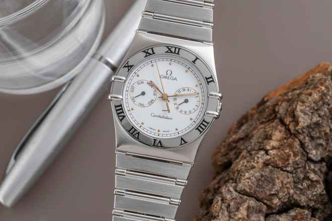  Omega Constellation Day-Date Stahl Quarz Herrenuhr 396.1070.1 396.1080.1 