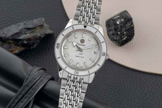  Rado HyperChrome Captain Cook Automatik Edelstahl Damenuhr Ref. R32500013 B&P 2021 