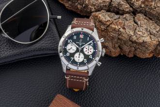 Thumbnail von Breitling Classic AVI Chronograph 42 Curtiss Warhawk Stahl Ref A233802A1L1X1 B&P