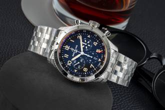 Thumbnail von Breitling Super Avi B04 Chronograph GMT 46 P-51 Mustang Ref. AB04453A1B1A1 B&P