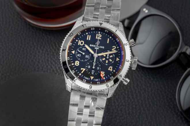  Breitling Super Avi B04 Chronograph GMT 46 P-51 Mustang Ref. AB04453A1B1A1 B&P 
