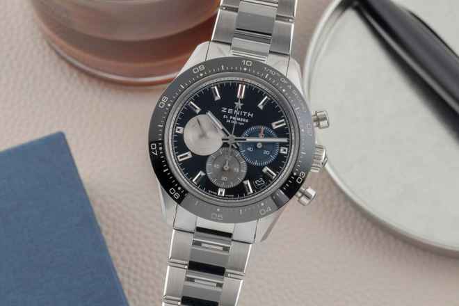  Zenith Chronomaster Sport Chronograph Stahl Automatik Ref. 03.3100.3600/21.M3100 B&P 