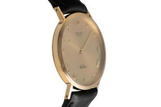 Thumbnail von Rolex Cellini 18k (0,750) Gold Handaufzug Herrenuhr Ref. 4112/8 Papiere 1996