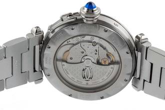 Thumbnail von Cartier Pasha GMT Power Reserve Automatik Stahl Herrenuhr Ref. W31037H3 2388
