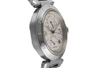Thumbnail von Cartier Pasha GMT Power Reserve Automatik Stahl Herrenuhr Ref. W31037H3 2388