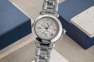 Thumbnail von Cartier Pasha GMT Güç Rezervi Otomatik Çelik Erkek Saat Ref. W31037H3 2388