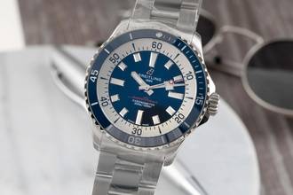 Thumbnail von Breitling Superocean 42 Stahl Automatik Ref. A17375E71C1A1 B&P