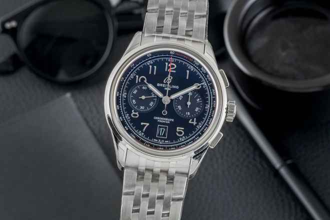  Breitling Premier B01 Chronograph 42 Stahl Automatik Ref. AB0145221B1A1 B&P New 