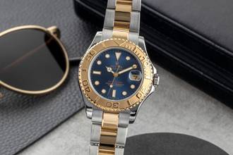 Thumbnail von Rolex Yacht-Master Blue Dial Edelstahl / Gold medium Ref. 68623 U-Serie